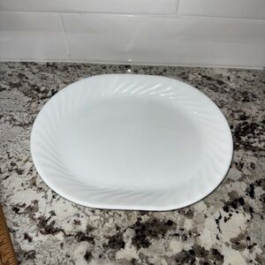 Corelle Whote Swirl Platter EUC